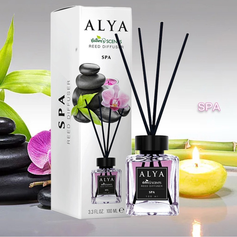 Alya Purple Reed Diffuser Set for Bath & Body - Picture 2 of 3